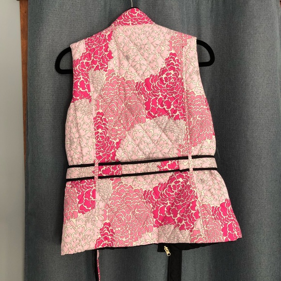 Lily Pulitzer Reverse Vest - Size ? - Black/Pink - Picture 6 of 6